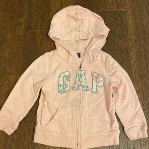 GAP Pink Kids Jacket with Floral Logo